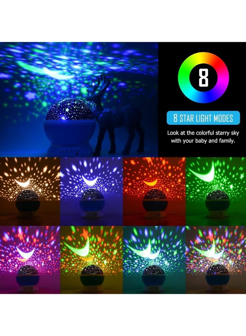 Huitich Star Sky Lamp Romantic Night Light Moon Star Projector Room Rotating Cosmos 360 Degree Rotation Unique Gifts For Baby Kids  - Image 4