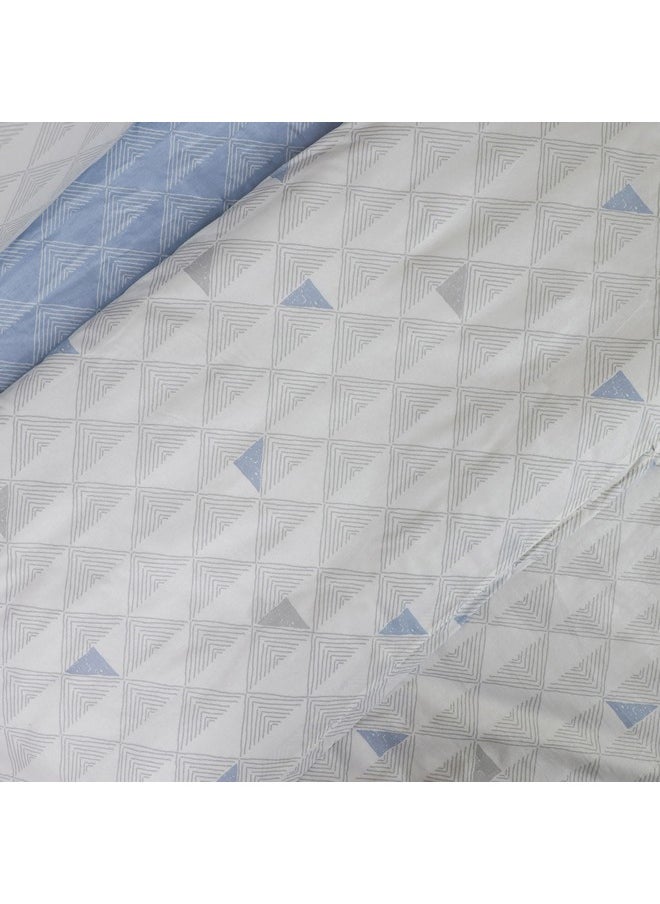Home Box Malta 2-Piece Pixel Printed Cotton Single Duvet Cover Set 200 x 135 cm  - Image 4