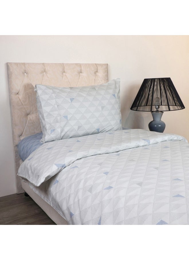 Home Box Malta 2-Piece Pixel Printed Cotton Single Duvet Cover Set 200 x 135 cm  - Image 3