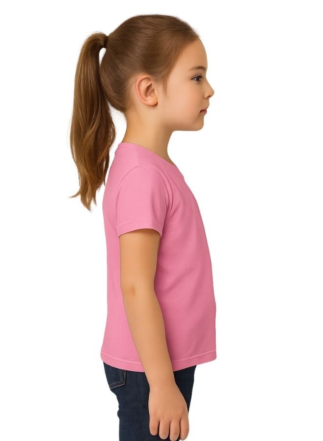 PRINTSHOP4ME Eid Al-Adha Girls T-Shirt | Pink Cotton Tee With Cute Sheep Design|Round Neck Short Sleeve Comfortable Wear For Kids’ Festive Celebrations  - Image 5