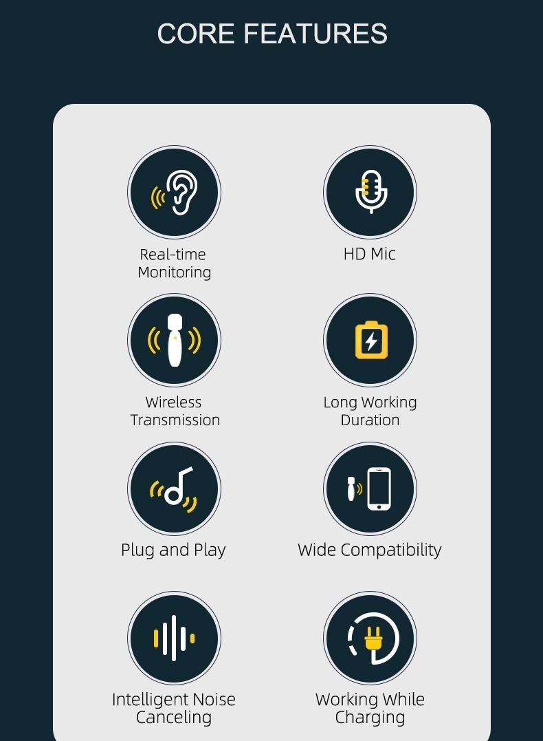 GULFLINK wireless one to two lavalier microphone - Image 2