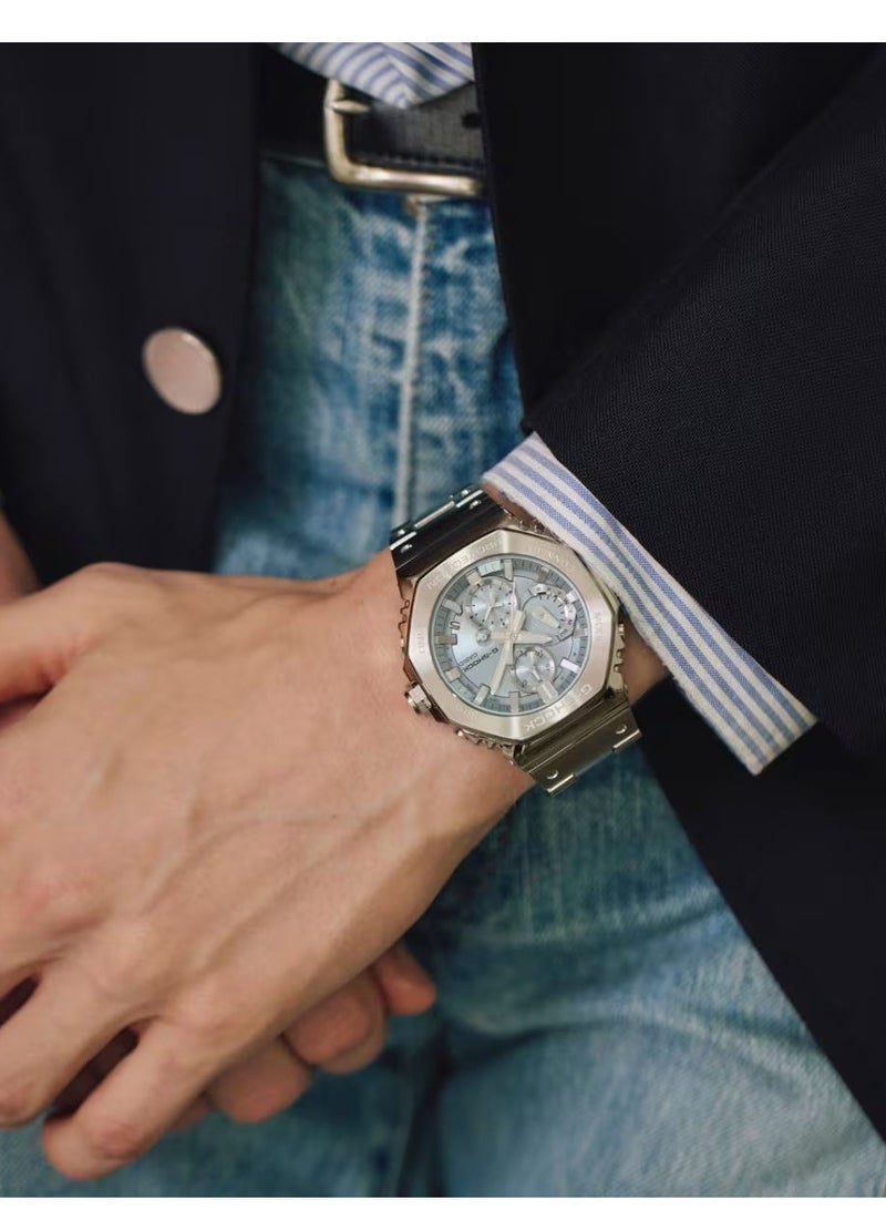 جي شوك ساعة جي-شوك ​​للرجال كرونوغراف تناظرية متينة تعمل بالطاقة الشمسية وقابلة للربط بالهاتف الذكي - GMC-B2100AD-2ADR - Image 3