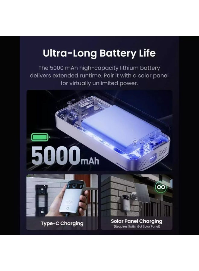 SwitchBot Video Doorbell Camera Wireless with Monitor - Image 3