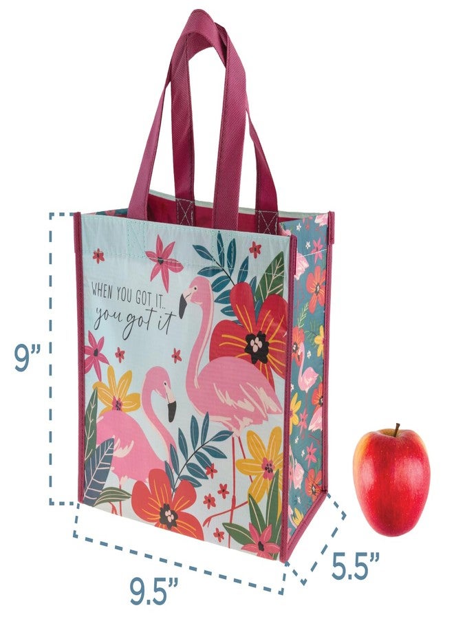 Karma Reusable Gift Bags - Tote Bag and Gift Bag with Handles - Perfect for Birthday Gifts and Party Bags RPET 1 Hello Medium - Image 3