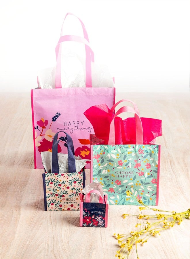 Karma Reusable Gift Bags - Tote Bag and Gift Bag with Handles - Perfect for Birthday Gifts and Party Bags RPET 1 Hello Medium - Image 5