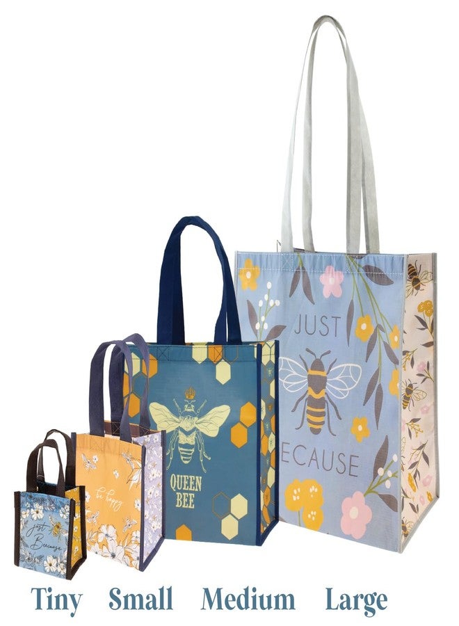 Karma Reusable Gift Bags - Tote Bag and Gift Bag with Handles - Perfect for Birthday Gifts and Party Bags RPET 1 Hello Medium - Image 4