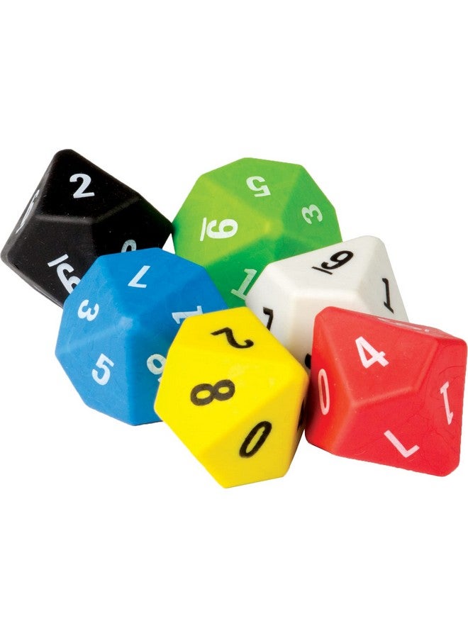 Teacher Created Resources® 10-Sided Dice, Pack of 6 - Image 1