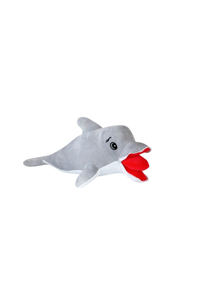 Magnolia Dolphin Doll, Sleeping Pillow, Pillow, Soft Stuffed Animal Doll, Gray Balloon Birthday Gift Size 90cm - Image 1