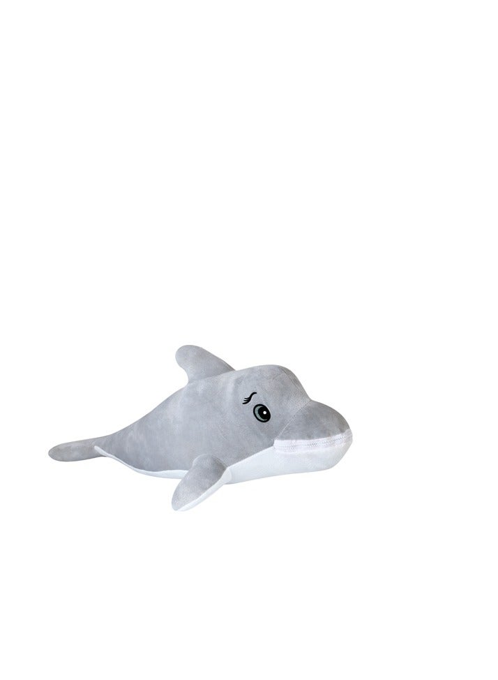 Magnolia Dolphin Doll, Sleeping Pillow, Pillow, Soft Stuffed Animal Doll, Gray Balloon Birthday Gift Size 90cm - Image 2