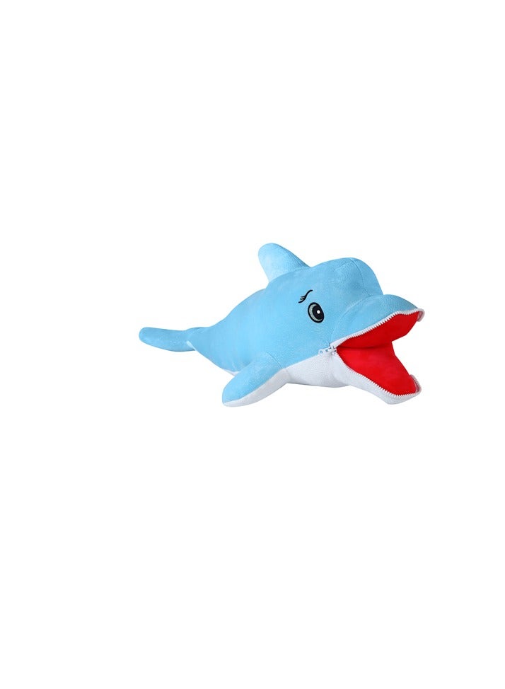 Magnolia Dolphin Doll, Sleeping Pillow, Pillow, Soft Stuffed Animal Doll, Gray Balloon Birthday Gift Size 90cm - Image 3