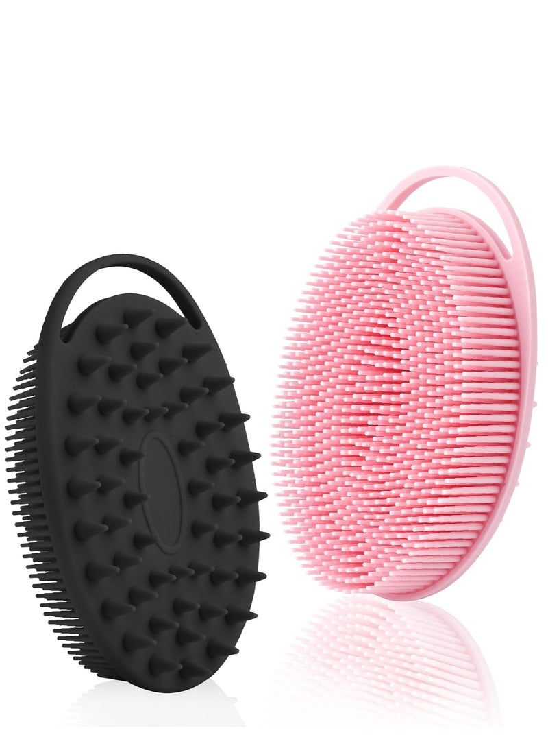Veluora 2-in-1 Silicone Body Scrubber Bath Brush Pack of 2 - Image 1