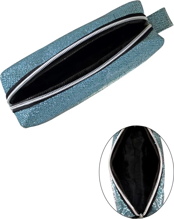 Yuga Makeup Bag Silvery Sky Blue