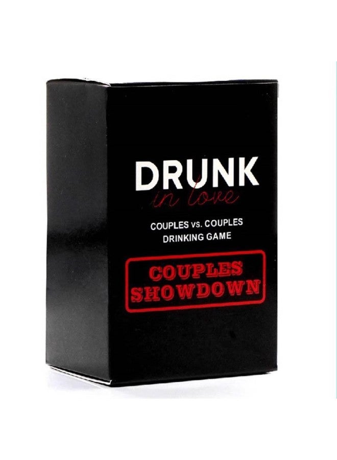 Full English Version Excited & Exhausted Couple Lover Drinking English Table Game Card-Color:Drink In Love Black  - Image 1