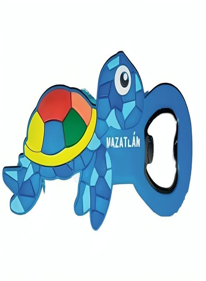 ONE POINT COLLECTIONS Turtle Bottle Opener – Fun 3D Resin Design with Vibrant Colors, Durable Metal Cap Remover, Perfect Souvenir & Gift for Collectors