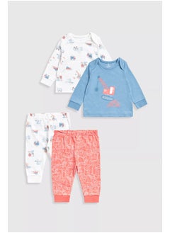 mothercare بيجامات أطفال برسومات مركبات - عبوة من قطعتين  - Image 2