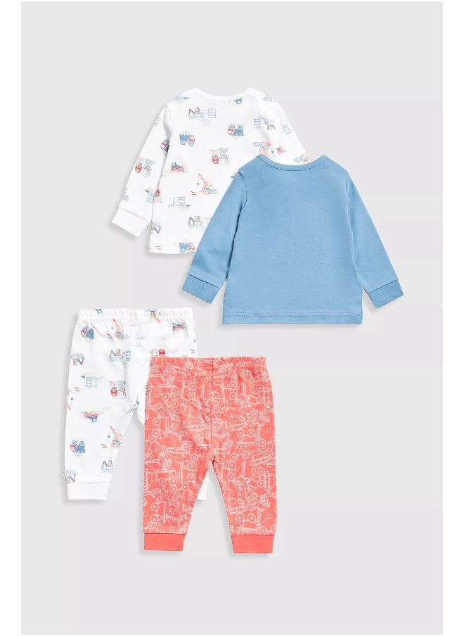 mothercare - Vehicles Baby Pyjamas - 2 Pack - Image 1