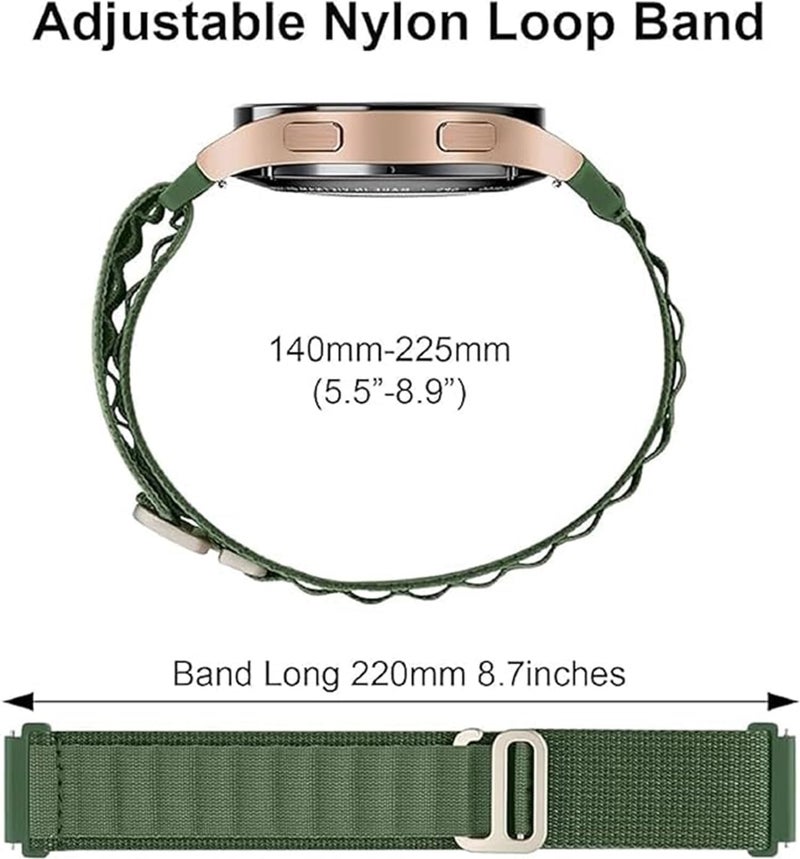 PEFKO PKFW01 22mm Smart Watch Straps/Bands/Loop [ Combo Pack Of 4 ] (GREEN/BLACK/BLACK/BLUE) - Image 4