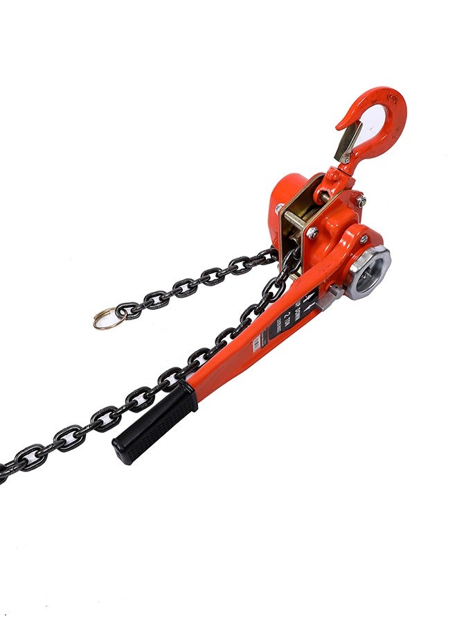 LAWAZIM Crane Wrench - 3Tx3m Orange - Heavy-Duty Lever Chain Hoist with Safety Latch Hooks and Durable Load Chain - Ideal for Industrial Lifting, Construction, Warehouses, and Workshops - Image 3