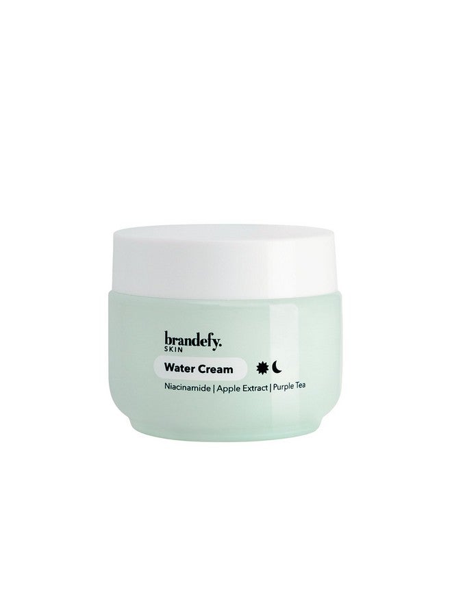 brandefy Water Cream Lightweight Porerefining Hydration Burst For Smooth Super Hydrated Skin 1.7 Oz. Made In The Usa - Image 1