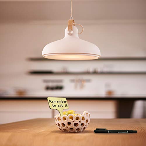 YXGOOD 50Pcs Bamboo Plant Labels with A Marker Pen T-Type Wooden Plant Sign Tags Garden Markers for Seed Potted Herbs Flowers Vegetables 2.3 x 4 inch (50) - Image 3