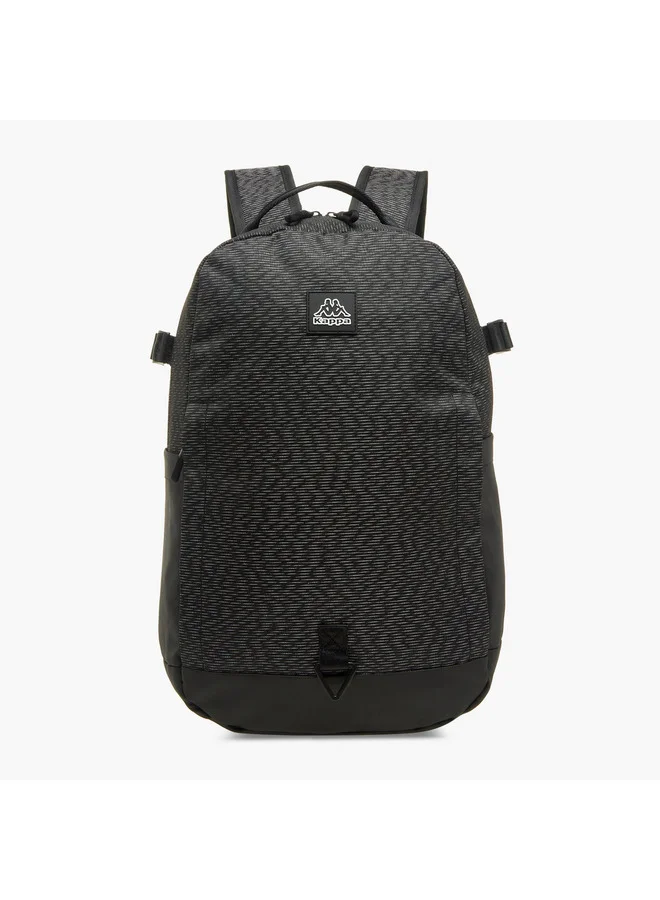 كابا Unisex Logo Applique School Backpack with Zip Closure - 15x31x47 cm