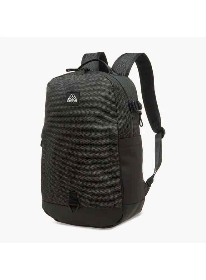 كابا Unisex Logo Applique School Backpack with Zip Closure - 15x31x47 cm
