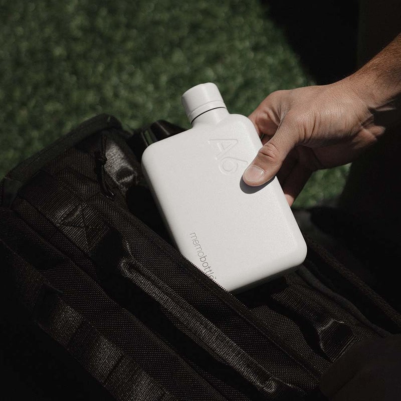 memobottle A7 Refined WHITE | 8 oz / 250 ml | Stainless Steel Water Bottle for Modern Living, Gym & On-The-Go - Image 3