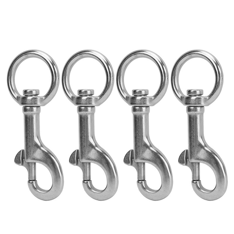 316 Stainless Steel Swivel Eye Bolt Snap Hook For Scuba Diving Fishing Boating - Image 2