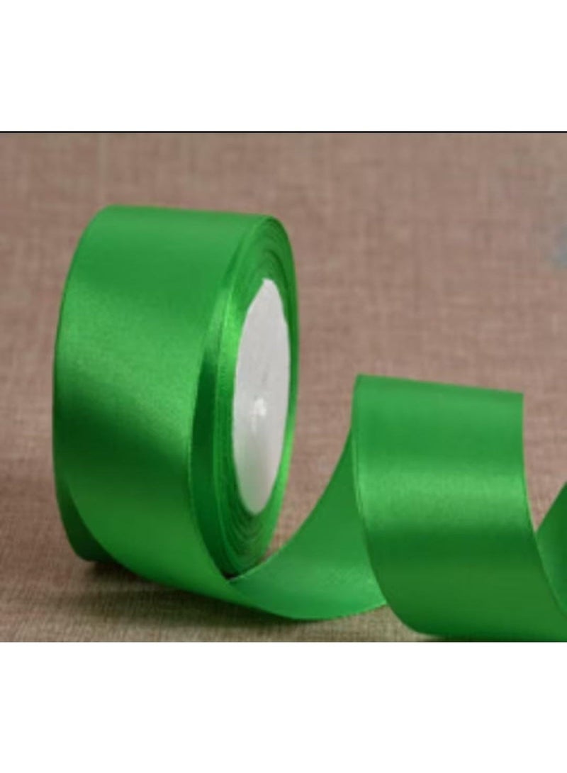 KRONFOL 3pcs , 2.54 cm 24 m (each one) Christmas Green Satin Ribbon  | Luxe -Like Ribbon for Tree Decor, Gift Wrapping & Festive DIY Bows - Image 2