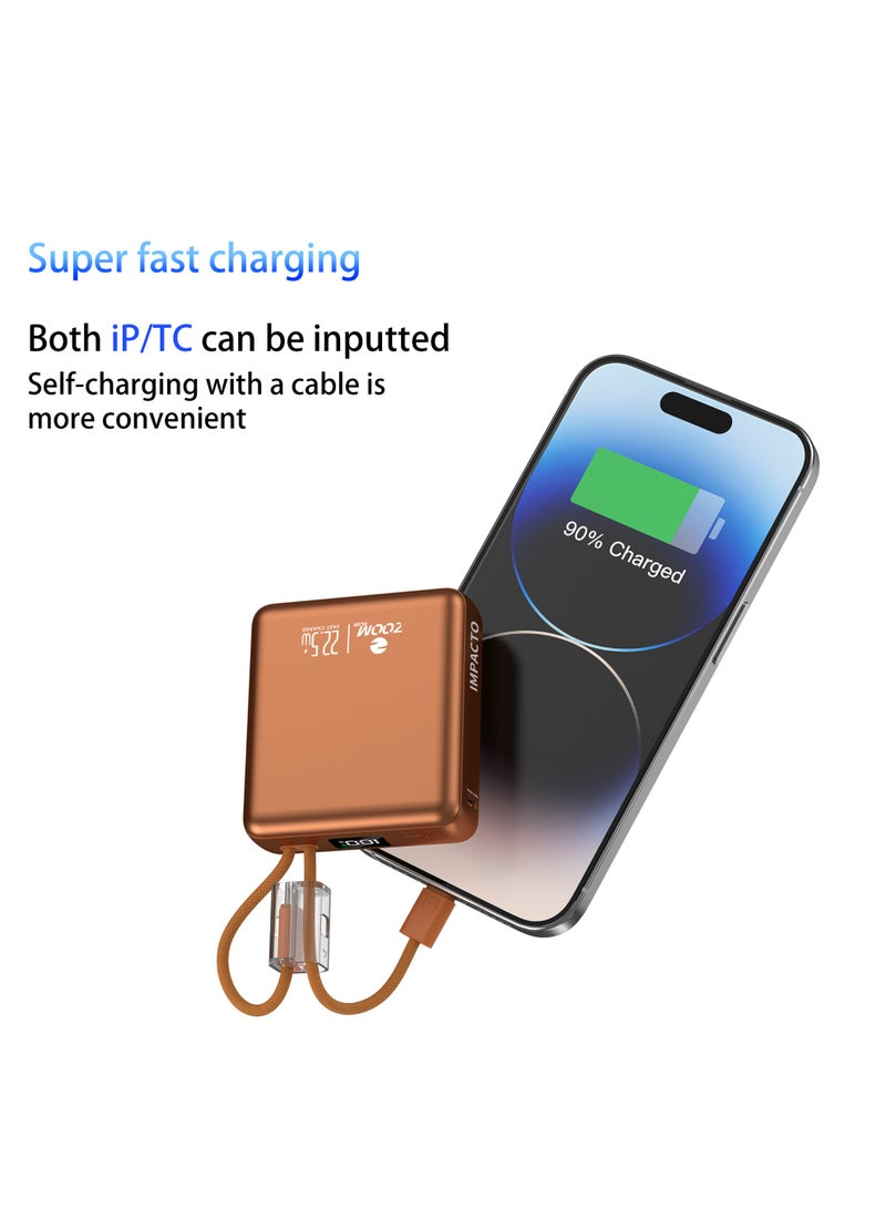 Zoom Plus ZP11B Ultra-Slim 10,000mAh IMPACTO Super Fast 22.5W Power Bank - Black - Image 3