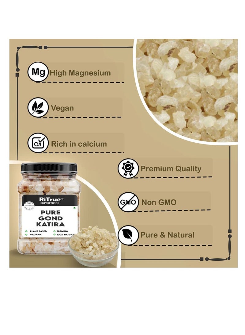Superfood Ritrue Superfoods   Gond Katira  Edible Gum  300 Gm   tragacanth Crystals 100% Natural  badam Pisin Almond Gum - Image 3