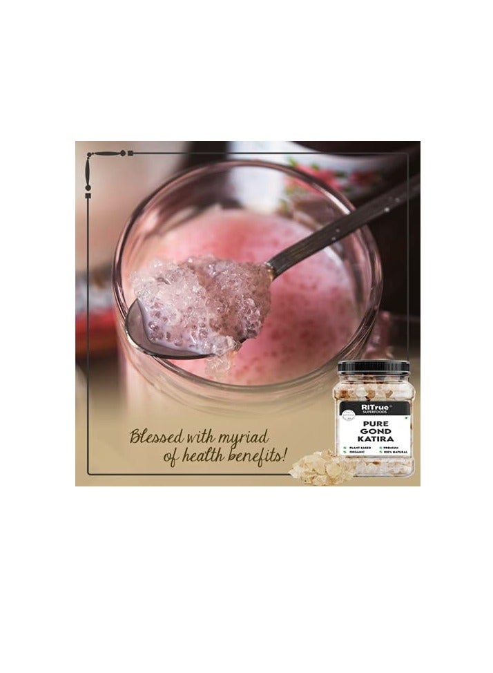 Superfood Ritrue Superfoods   Gond Katira  Edible Gum  300 Gm   tragacanth Crystals 100% Natural  badam Pisin Almond Gum - Image 4