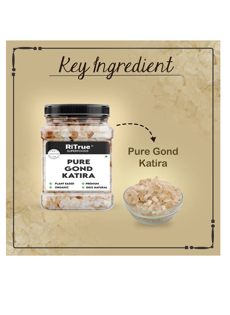 Superfood Ritrue Superfoods   Gond Katira  Edible Gum  300 Gm   tragacanth Crystals 100% Natural  badam Pisin Almond Gum - Image 5
