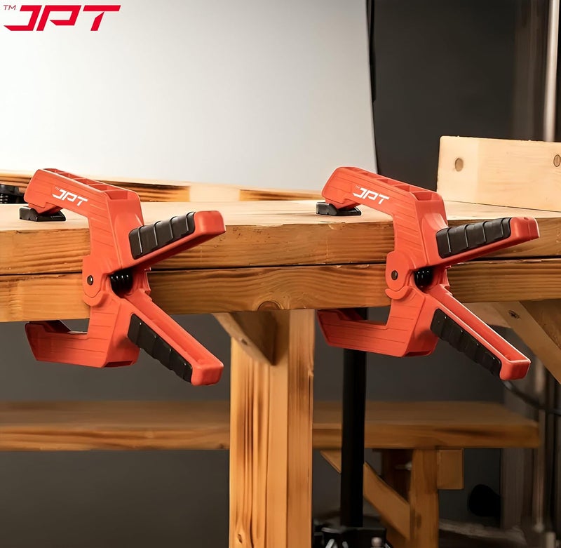 JPT Ultra Heavy Duty 4-Inch Wood Spring Clamp, Strong 140N Clamping Force with Bold Spring for Carpentry, Crafts, DIY Projects, High-Strength Unbreakable ABS Construction - Image 4