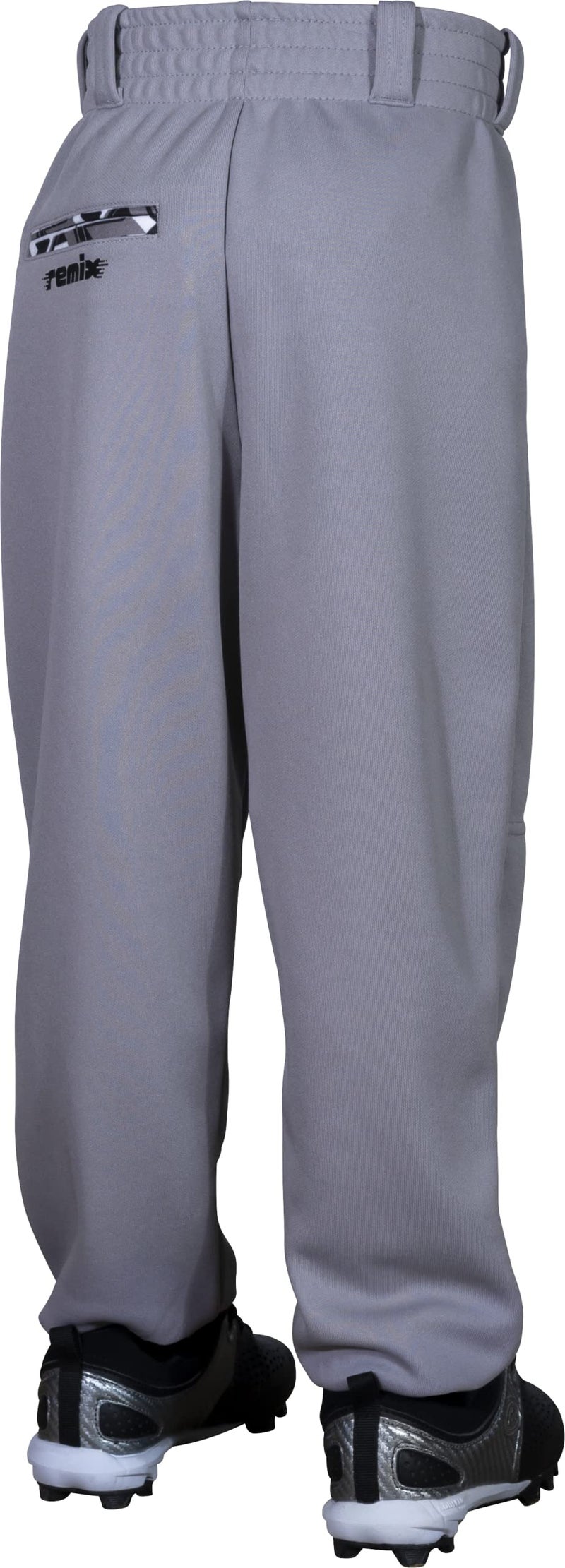 Rawlings REMIX | T-Ball & Youth Baseball & Softball | Game/Practice Pants | Grey/Black | Small - Image 2