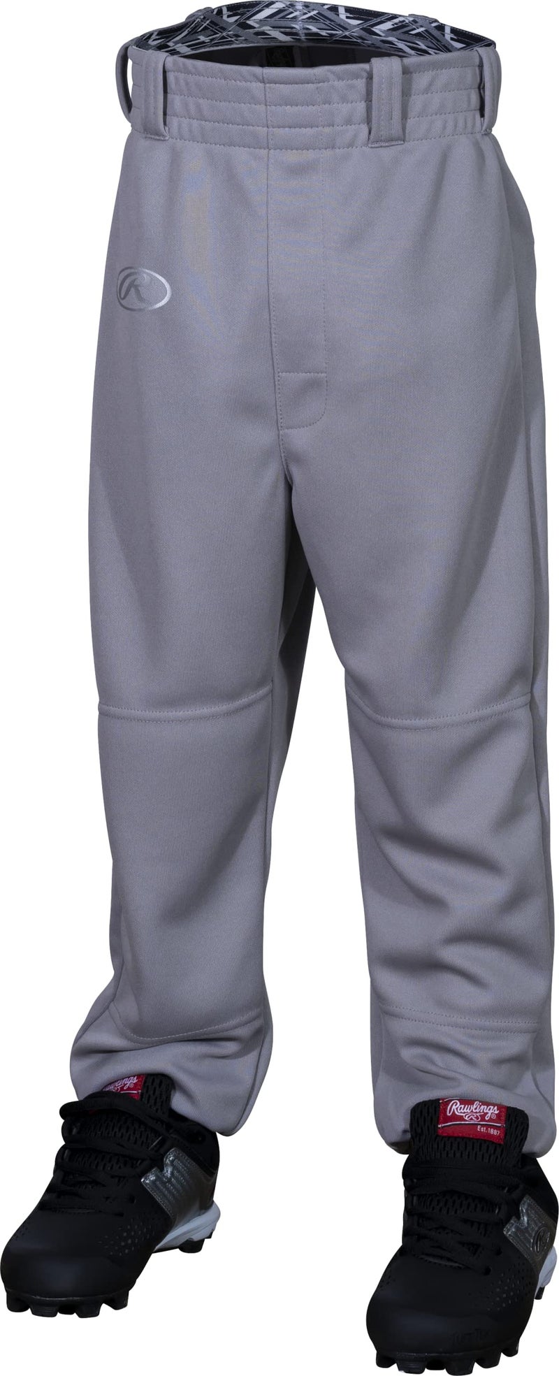 Rawlings REMIX | T-Ball & Youth Baseball & Softball | Game/Practice Pants | Grey/Black | Small - Image 1