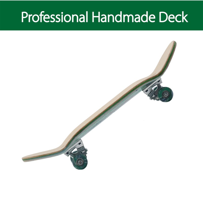 RACOFSB Pro Fingerboard 34mm Wooden Board Professional Finger Skateboard Trucks CNC Swirl Wheels (Dinosaur) - Image 3