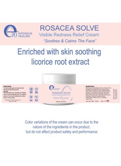 70 Rosacea Solve Redness Relief Cream Face Moisturizer For Rosacea & Acne Prone Skin Sensitive Skin Care With Organic Ingredients Almond Oil Licorice & Chamomile Extracts No Parabens - pzsku/Z07D632EDAB345AA098CFZ/45/_/1696069527/df1776f3-1c1a-4107-8459-21d2aa1e2571