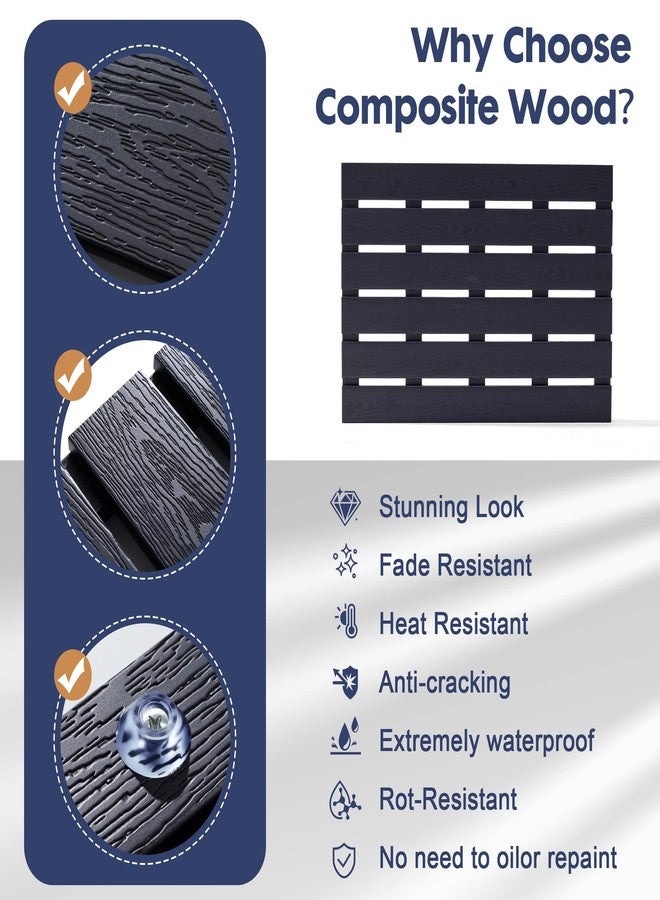 GOODLEBEN Bamboo-Design Bath Mat, Heavy Duty HDPS Plastic, 19.7" x 13.8", 400lb Support, 100% Waterproof & Fadeproof, Superior to Real Bamboo for Bathroom Spa Sauna Poolside Outdoor (Black Color) - Image 4