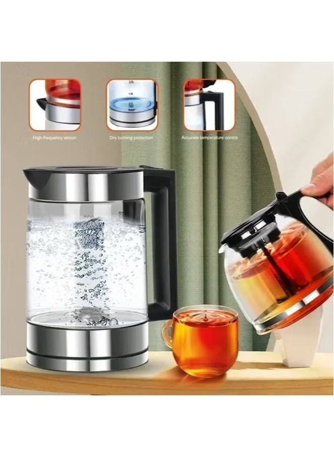 توسكانا يو غلاية كهربائية مزدوجة مع فلتر شاي قابل للإزالة سعة 0.8-2.2 لتر و قوة 1500 واط - Image 4