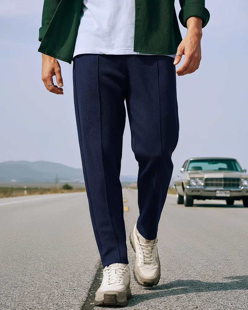 bewakoof Men's Blue Track Pants