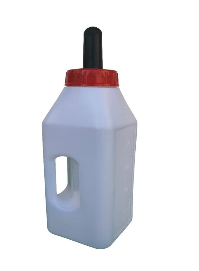 Kshama Plastic Calf Feeding Milk Bottle with Soft Rubber Nipple | Non-Toxic Easy to Fill and Clean Long Neck Feeding Bottle for Goat, Cow, Lamb, Piglet, and Small Animals (2.5 Litre) - Image 3