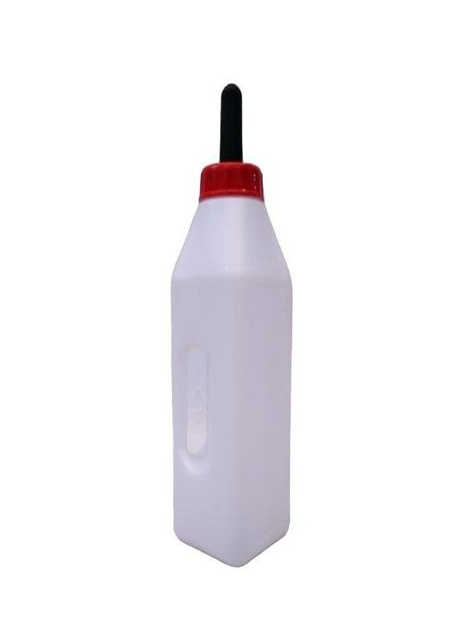 Kshama Plastic Calf Feeding Milk Bottle with Soft Rubber Nipple | Non-Toxic Easy to Fill and Clean Long Neck Feeding Bottle for Goat, Cow, Lamb, Piglet, and Small Animals (2.5 Litre) - Image 1