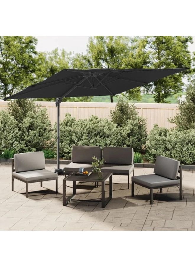 vidaXL Double Top Cantilever Umbrella Black 400x300 cm - pzsku/Z07D6626CA25274AFBFD1Z/45/_/1697708226/411d6e84-7cfd-4f6b-964f-eba7c62b144e