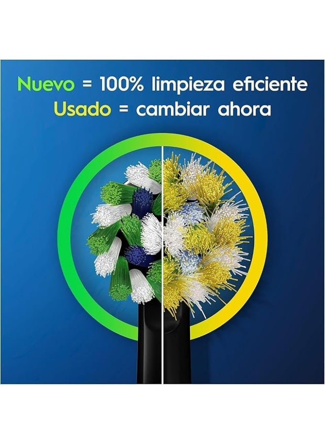 Oral-B Sensitive Clean Electric Toothbrush Head, X-Shaped & Extra Soft Bristles for Gentle Brushing & Plaque Removal, Pack of 8 Toothbrush Heads, Black (Packing May Vary) - Image 3