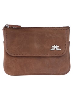 LAVERI LEATHER Laveri Leather Coin Purse With Key Chain Brown Hunnter  - Image 1