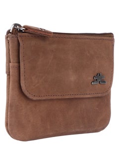 LAVERI LEATHER Laveri Leather Coin Purse With Key Chain Brown Hunnter  - Image 2