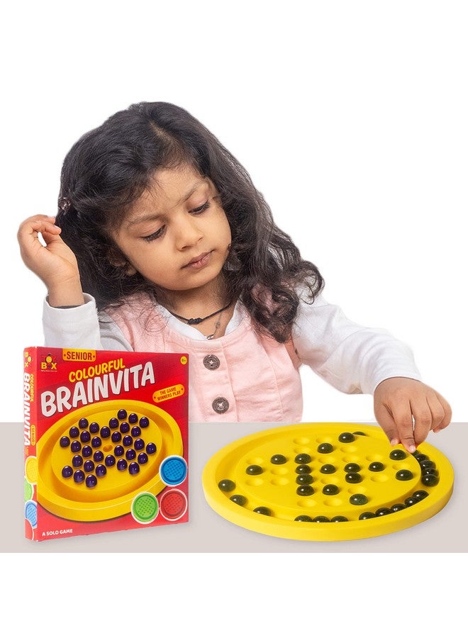 Toysbox Colourful Brainvita Senior Mind Challenging Board Game with 32 Marbles | Marble Solitaire | Suitable for Ages 5 Years and Above, Kids - Image 5