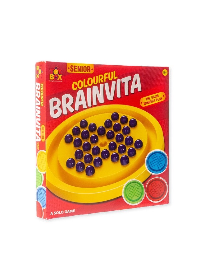 Toysbox Colourful Brainvita Senior Mind Challenging Board Game with 32 Marbles | Marble Solitaire | Suitable for Ages 5 Years and Above, Kids - Image 1