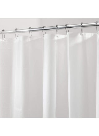 iDesign PEVA Mold and Mildew Resistant Plastic Shower Curtain Liner for Use Alone or With Fabric Curtain Set of 2 72 x 72 White - pzsku/Z07D68BE8081CAA018459Z/45/1749490674/84c72478-9931-41b0-8f55-f3396185e88c